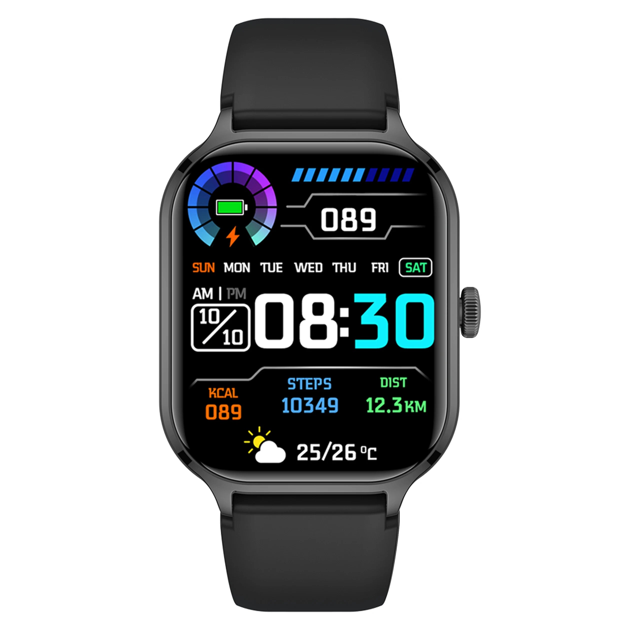 Reloj inteligente, llamadas inalámbricas, dial personalizable, fotografía remota, múltiples modos deportivos, compatible con iPhone/Android