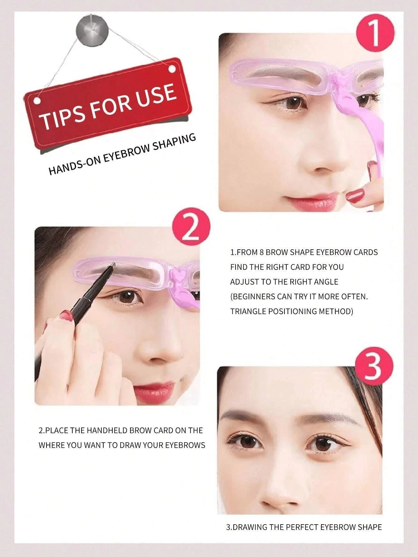 Eyebrow Shaping Stencils (8pcs)