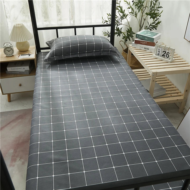 Trykt sengetøy 1 stk. til enkeltseng 120 * 210 cm Hjemmetekstil Moderne 100 % polyester Flat laken Sengetøy Enkelt sengeteppe