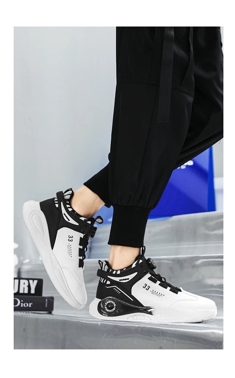 Zapatillas de Hombre con Hebilla Giratoria Cómodas Antideslizantes con Cordones Duraderas para Actividades al Aire Libre de Hombre