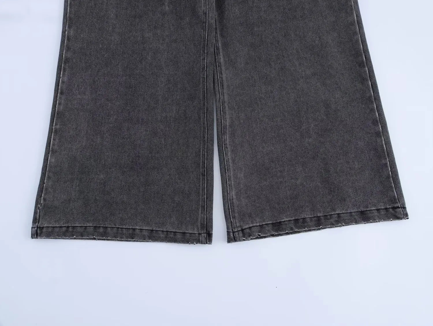 Conjuntos de pantalones anchos con cordón de otoño para mujer, 2 piezas, conjunto de blusa de mezclilla de moda para mujer, conjunto informal de dos piezas para mujer