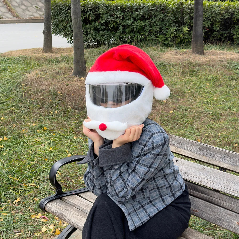 2025 Nouveau Casque de Moto Chapeau Casques Intégraux Casquette de Noël Cadeau Couverture Moto Drôle Heeds Crazy Case crash Extérieur Personnalisé
