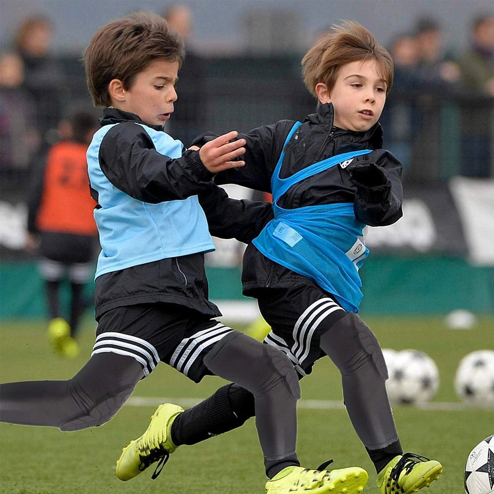 Rodilleras anticolisión para niños de 3 a 12 años, coderas para baloncesto, mangas para rodillas, fútbol, voleibol, bicicleta, lucha libre, equipo de protección