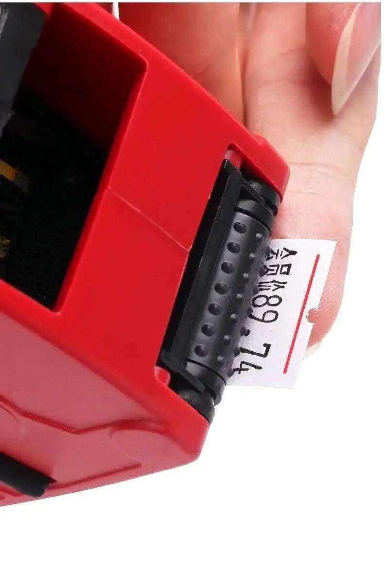 Set de etiquetadora de precios de una sola línea 1, pistola de precios manual + 5500 etiquetas + rodillos de tinta, impresora de etiquetas de precio con fecha