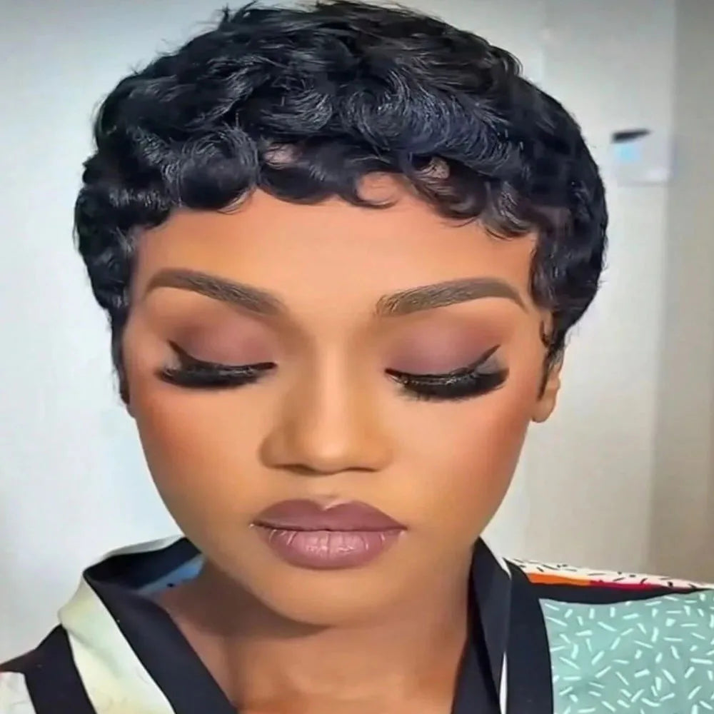 Curly Pixie Cut Wig
