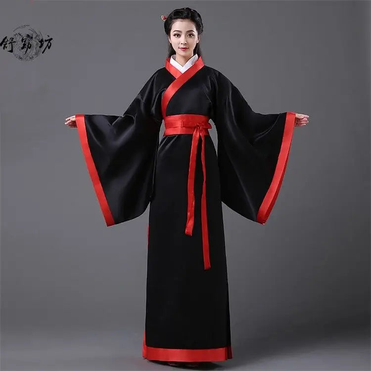 Vestido tradicional rojo Hanfu para mujer – Elegante, majestuoso y perfecto para ocasiones especiales