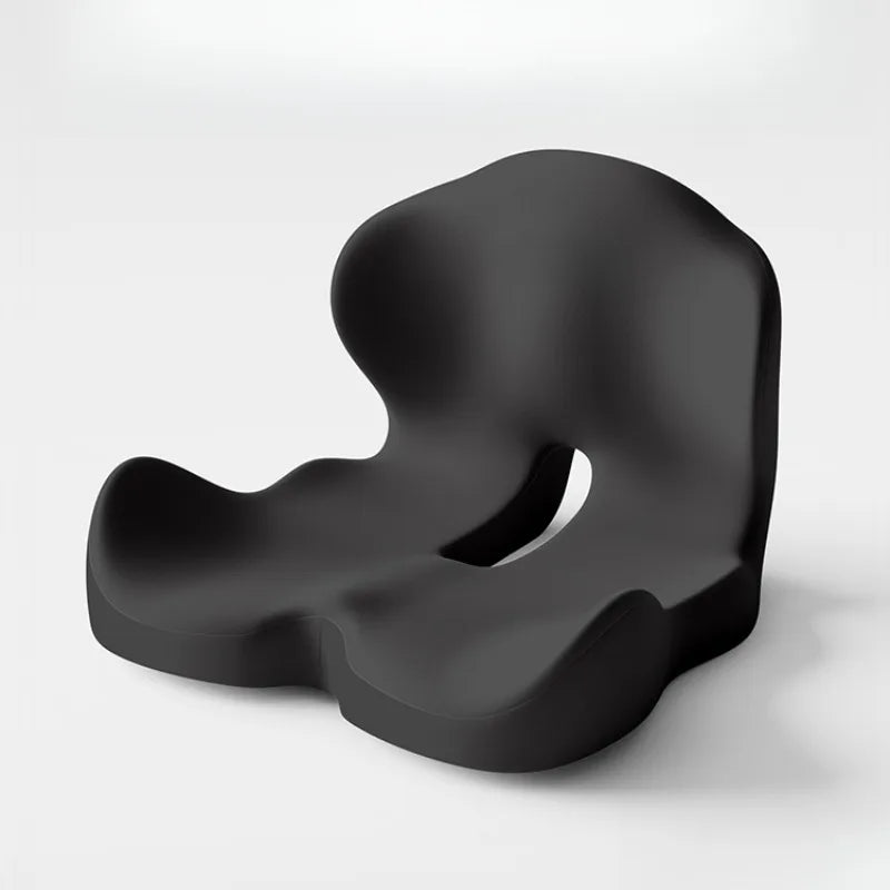 Cojín de espuma viscoelástica de una pieza para oficina, embellecedor de caderas, alivia la columna y con soporte lumbar.