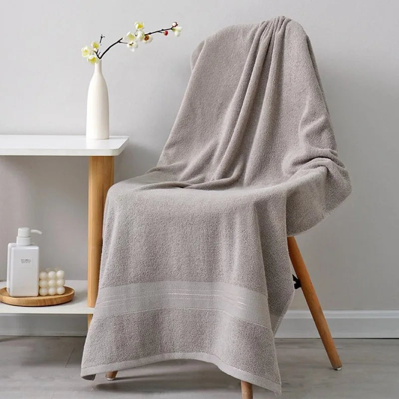 Serviette de bain absorbante pour adultes, 70 x 140 cm, idéale pour la maison, la salle de bain, la plage ou l'hôtel