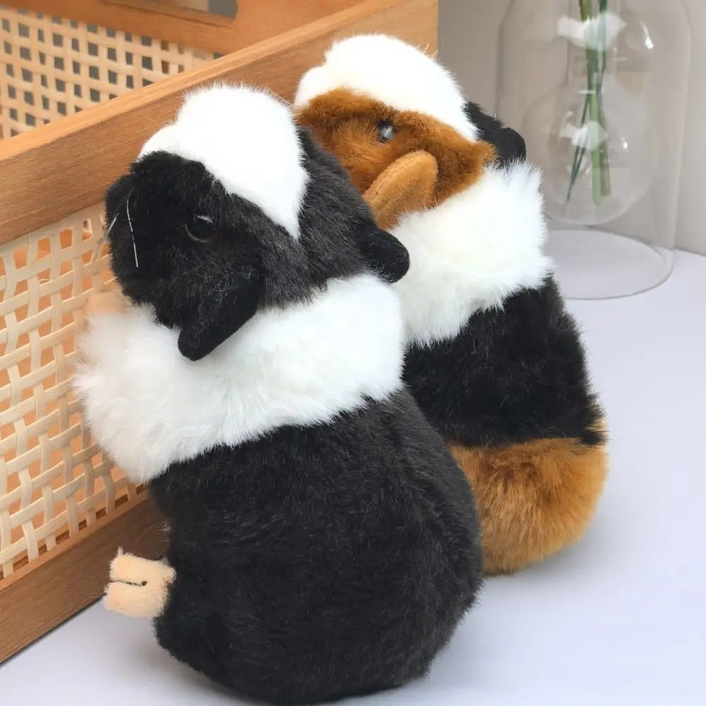 Cartoon Stuffed Animals Guinea Pig Stuffed Cute Dolls Real Life Plush Mouse Dolls 18cm Fluffty Hamster Doll Children Gift