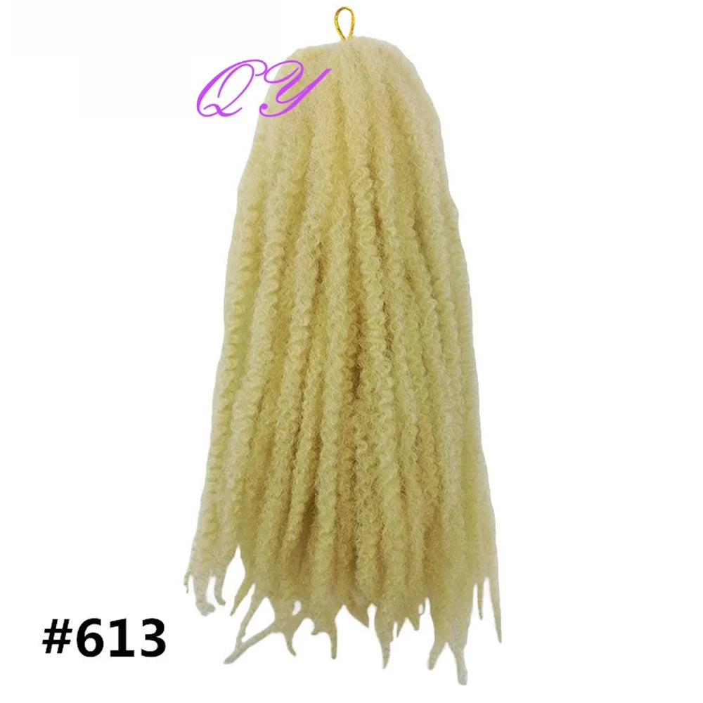 2 pcs Marley Twists Hair Braiding hair synthetic afro kinky Crochet Braiding Hair Extensions for women