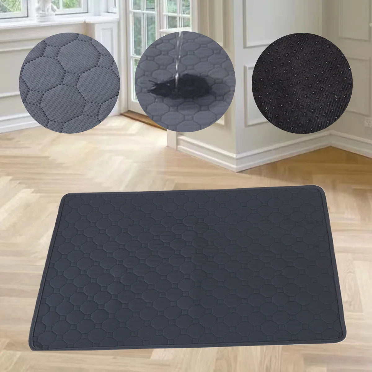 Absorbent Dog Urine Pads Reusable Dogs Pee Mat Waterproof Dog Diaper Mat for Car Seat Cover Anti Slip Training Pet Accessories