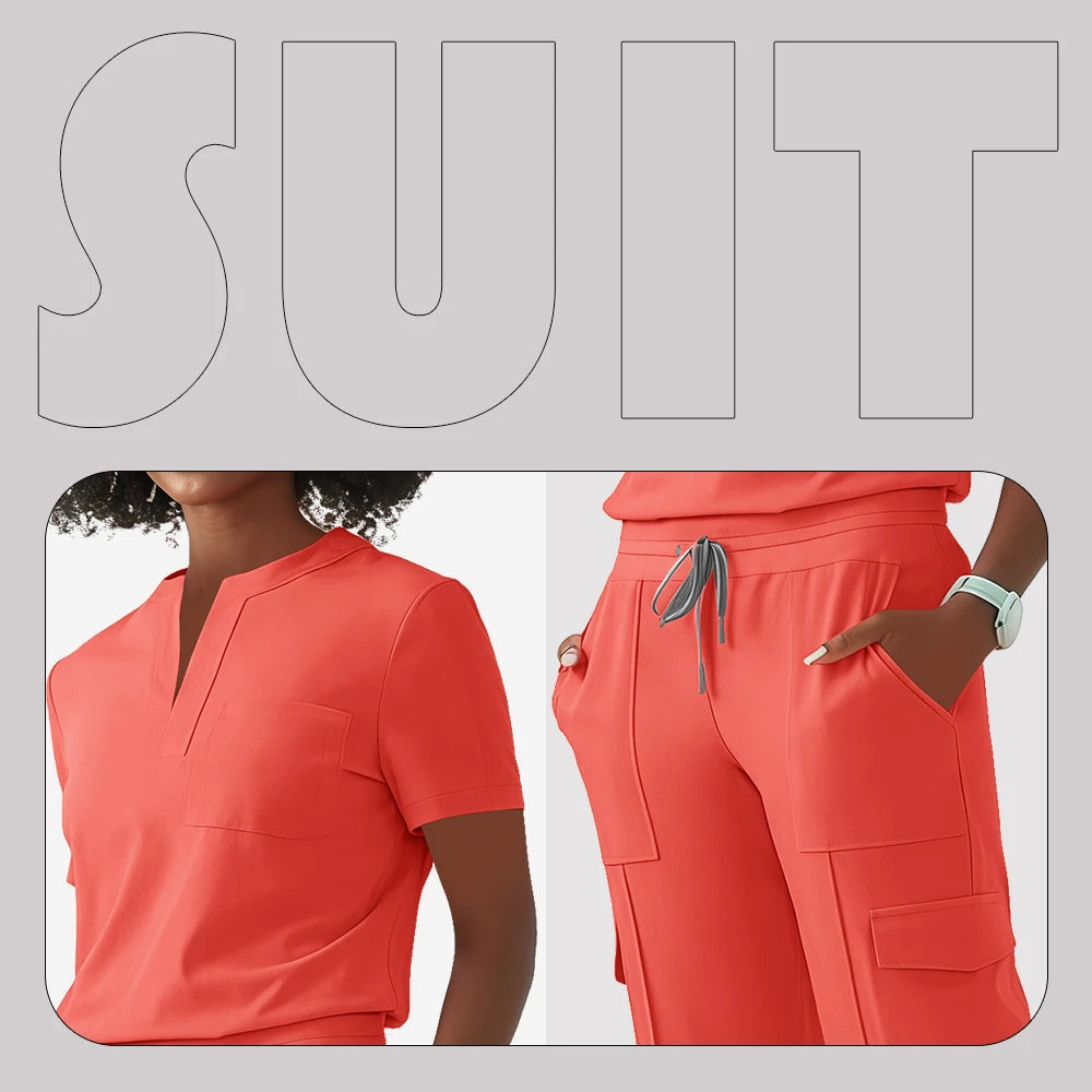 Nye tannlegearbeidsklær for kvinner, myke medisinske uniformer, dyrebutikkarbeidsklær, kirurgiarbeidsklær, lege, sykepleier, kirurgiske uniformer