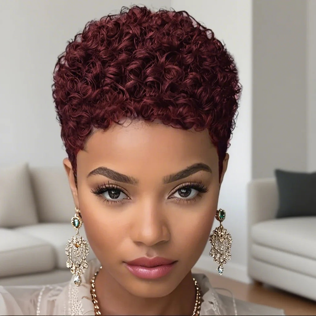 Short Afro Kinky Curly Wig