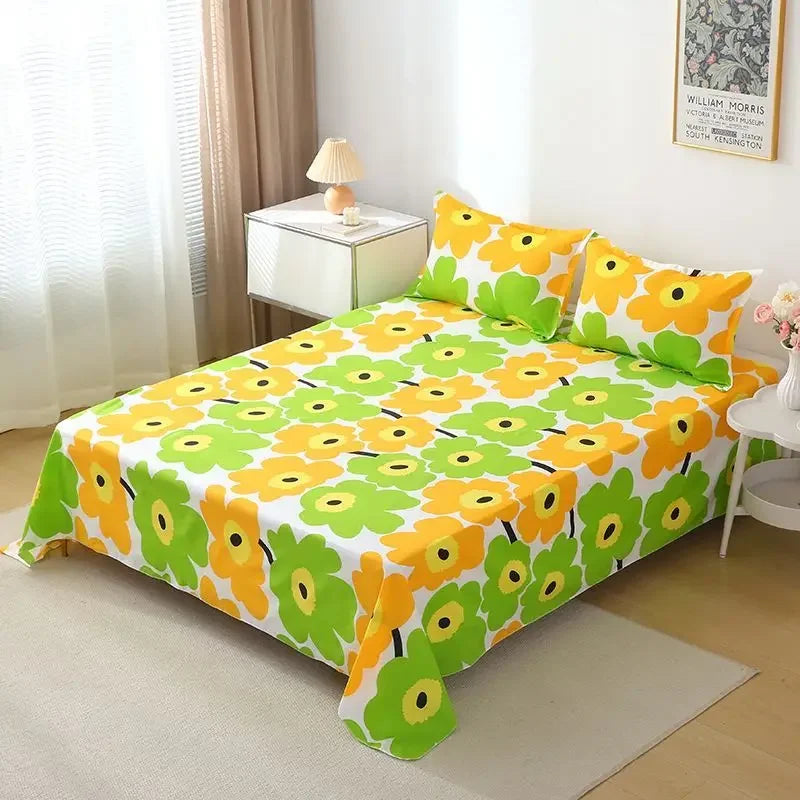 Bohemsk sengetøysett - 400TC middelhavsbomull med falmebestandig fargestoff for sovesalens nødvendigheter