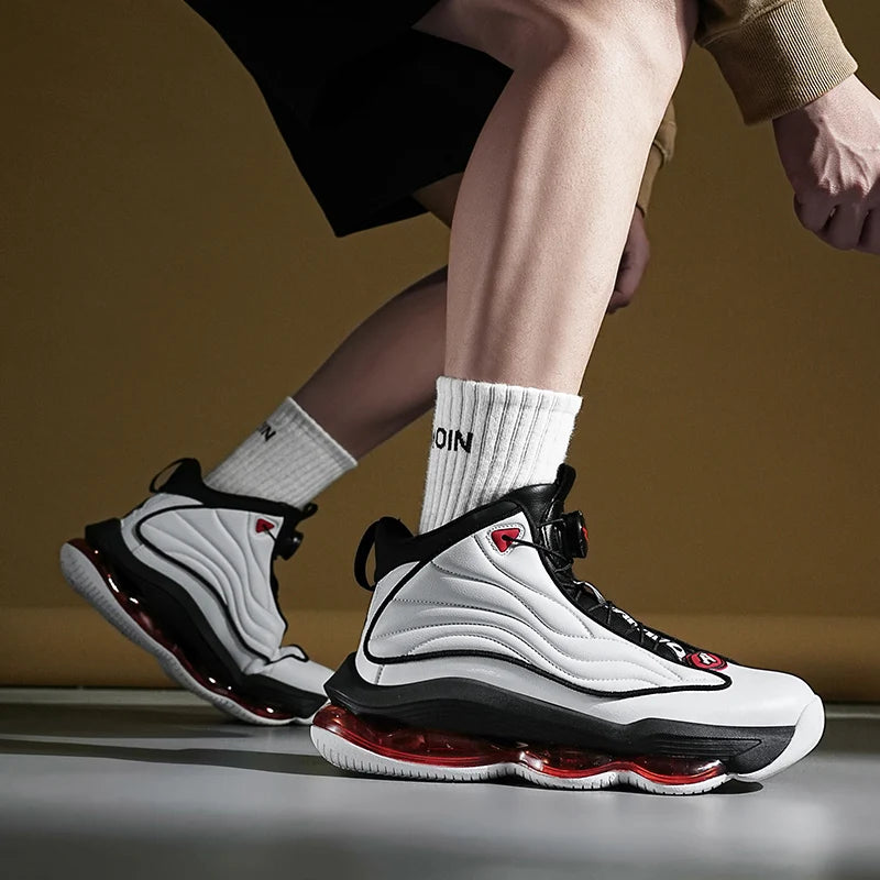 Zapatillas de Baloncesto para Hombre – Transpirables, Amortiguadas y Antideslizantes para Entrenamiento
