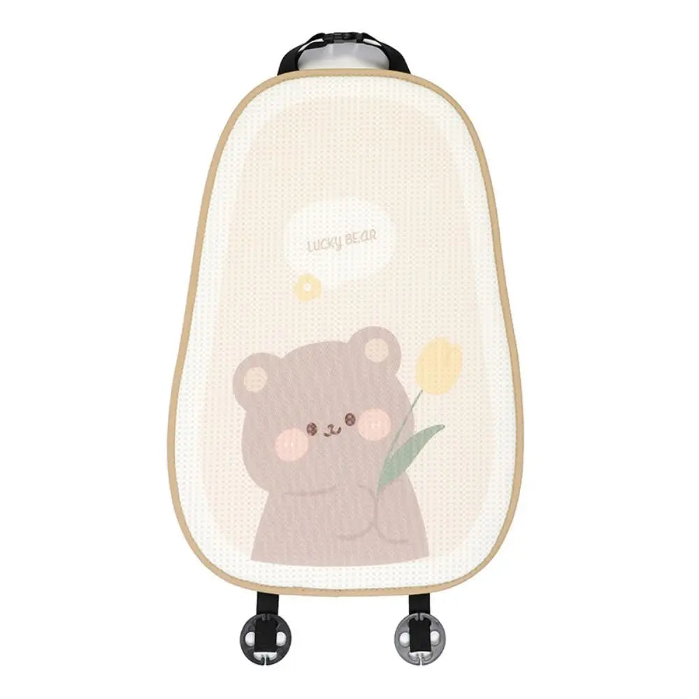 Bear Cartoon Bear Car Seat Cushion Protector Mat Breathable Summer Breathable Seat Pad Honeycomb Dust Proof Car Ice Silk Cushion