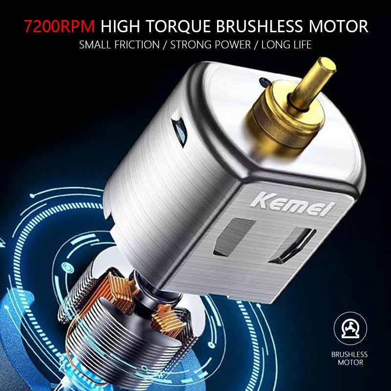 Kemei KM-2299 Máquina cortapelo recortadora de cabello para hombre, cortadora de pelo profesional