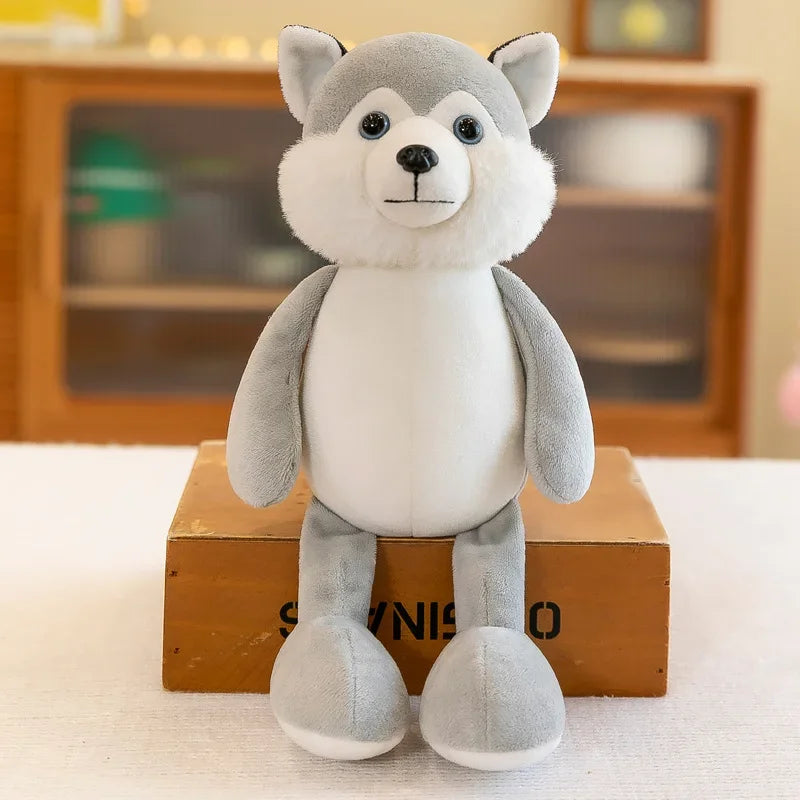 Peluches Animaux Jouets Poupées Douces Jungle Lion Éléphant Tigre Chien Renard Singe Cerf Enfants Cadeau Kawaii Bébé Enfants Hobbie Jouets