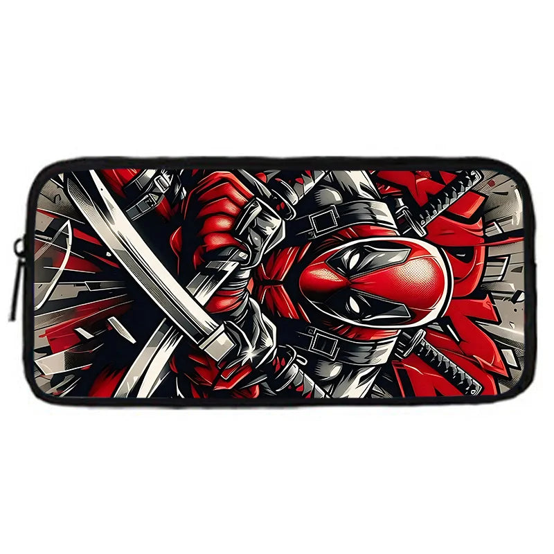 Deadpool Child School Backpack With Shoulder Bag Pencil Bags School Bags for Boys Girls Best Gift