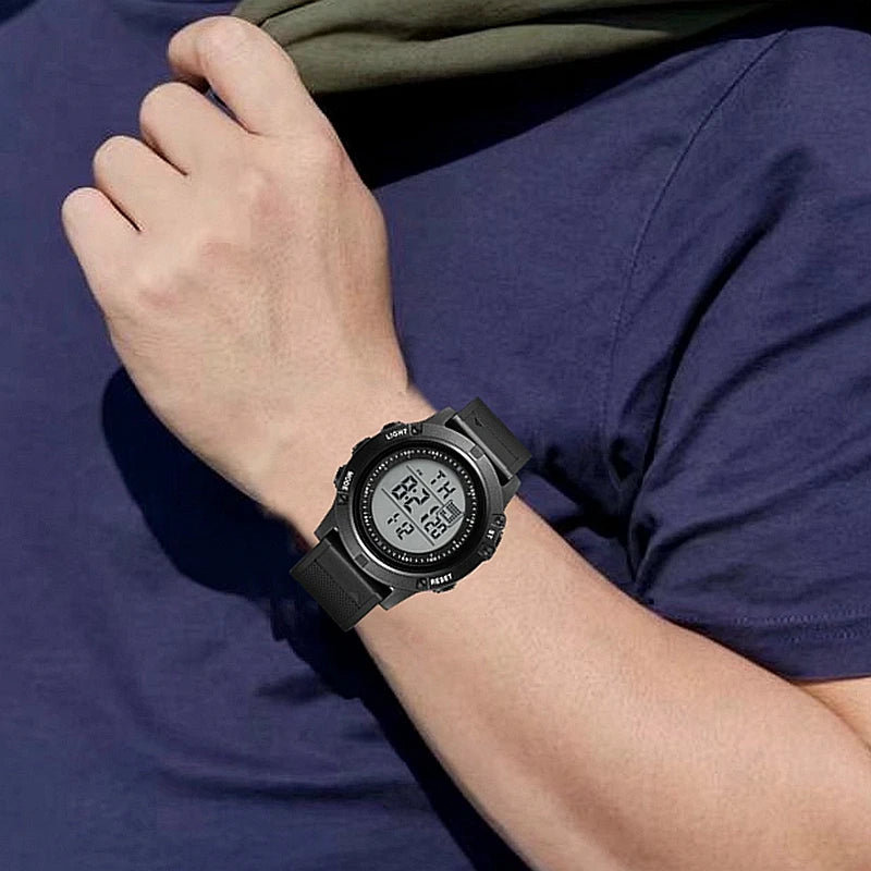 Relojes de hombre Reloj digital impermeable deportivo para hombre Esfera LED grande Moda Caqui Reloj de pulsera militar Reloj Masculino