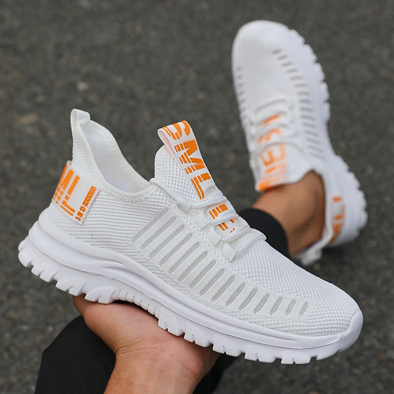 Summer Sneakers for Men Breathable Athletic Lightweight Outdoor Running Sports Shoes Walking Vulcanized Shoes Tenis Para Hombre