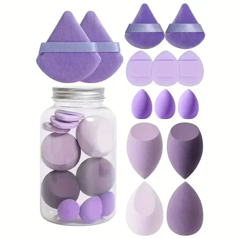 Makeup Sponge Set (12/14 Pcs) β Soft Blenders & Puffs