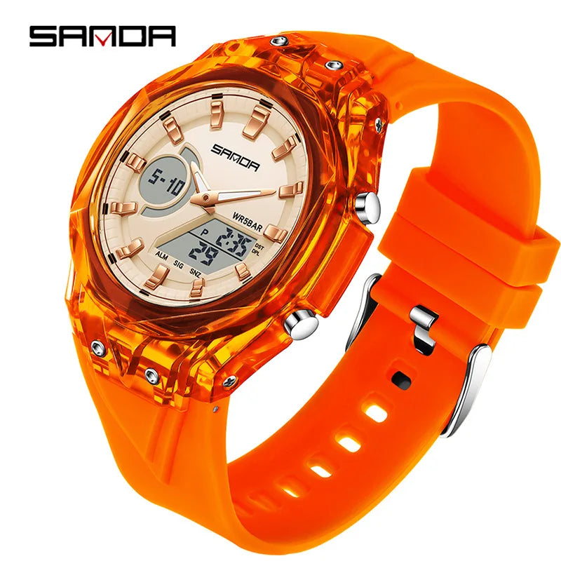 Relojes deportivos digitales para hombre, marca de lujo, relojes de pulsera de cuarzo para hombre, reloj de pulsera multifunción de doble pantalla