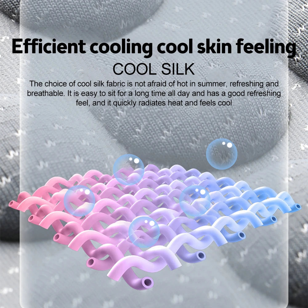 Cojín de coche TIMOTRAS, cojín refrescante de verano, funda de asiento de seda helada, cojín refrescante universal de temporada para coche