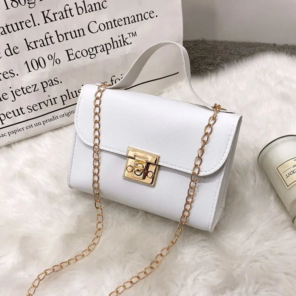 Bolso de hombro minimalista de piel sintética con cadena, bolso de mano de gran capacidad para axila, bolso de hombro individual, bolsos tipo tote, bolso bandolera para mujer