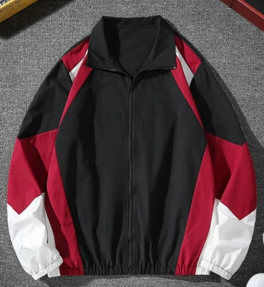 Veste homme color-block, légère, décontractée, de voyage, coupe-vent et résistante à l'usure, tissu de haute qualité, cadeau petit ami