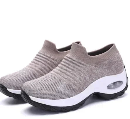 Zapatillas deportivas para mujer, versátiles, ortopédicas, con plataforma, zapatos informales para mujer, antideslizantes y resistentes al desgaste, tenis para mujer