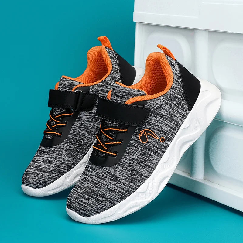 Zapatillas deportivas para niños, calzado antideslizante para correr, para niños, transpirables, suaves, informales para la escuela, calzado clásico de moda para caminar