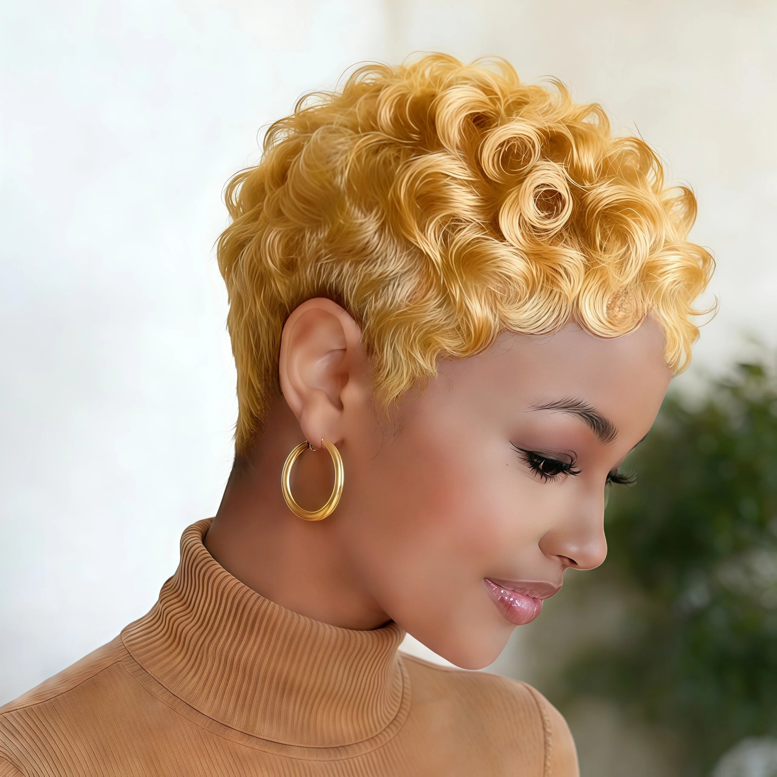 Loose Curly Pixie Cut Wig
