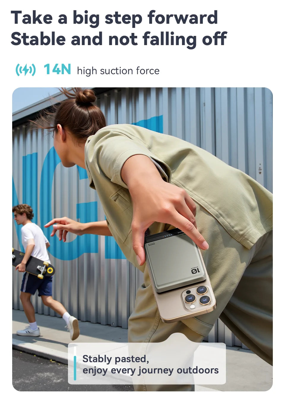 KUULAA Magnetisk Powerbank 10000Ah Trådløs Bærbar Lader 20W Hurtiglading For Magsafe For iPhone 16 15 14 For Max PowerBank