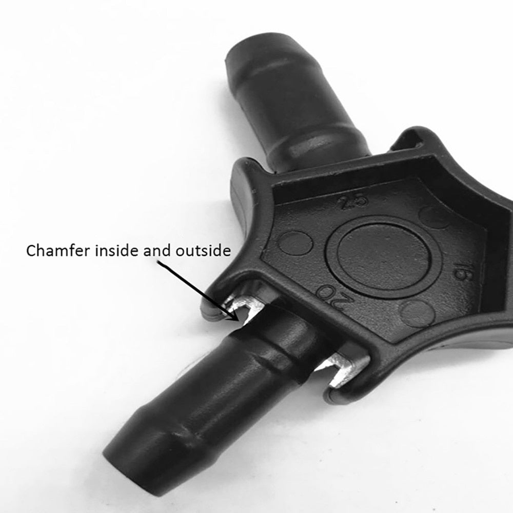 Rørleggerverktøy 16 20 25 mm PEX-AL intern ekstern opprømmer PPR-kalibratorfitting aluminiumsplastrørrunder for rørleggerrør