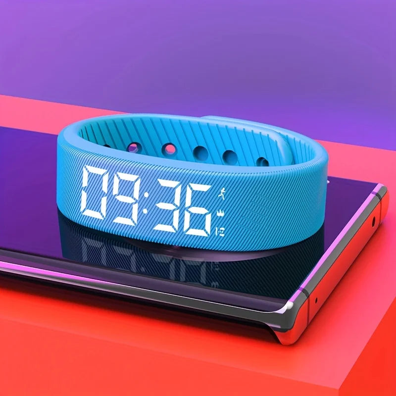 Smart Watch Hombres Mujeres Podómetro Pulsera de fitness Contador de pasos Modo multideporte Pulsera electrónica de moda Simplicidad Smart Band