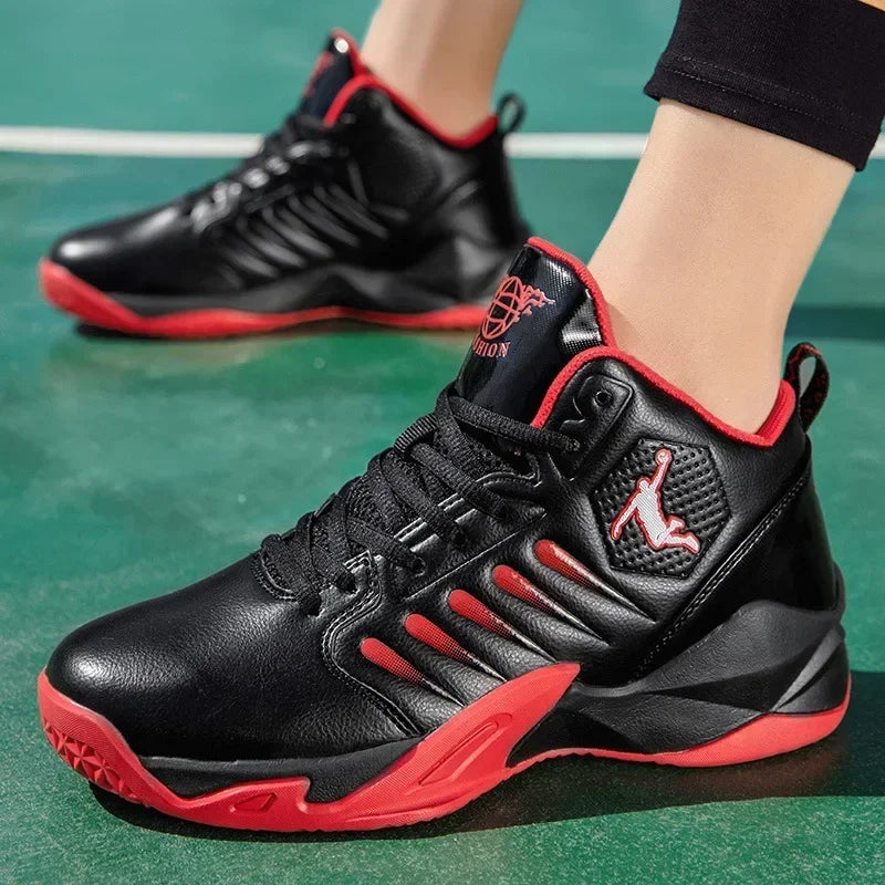 Zapatillas deportivas para niños de alta calidad, zapatillas de hombre de lujo con amortiguación antideslizante, calzado de baloncesto de entrenamiento para hombre
