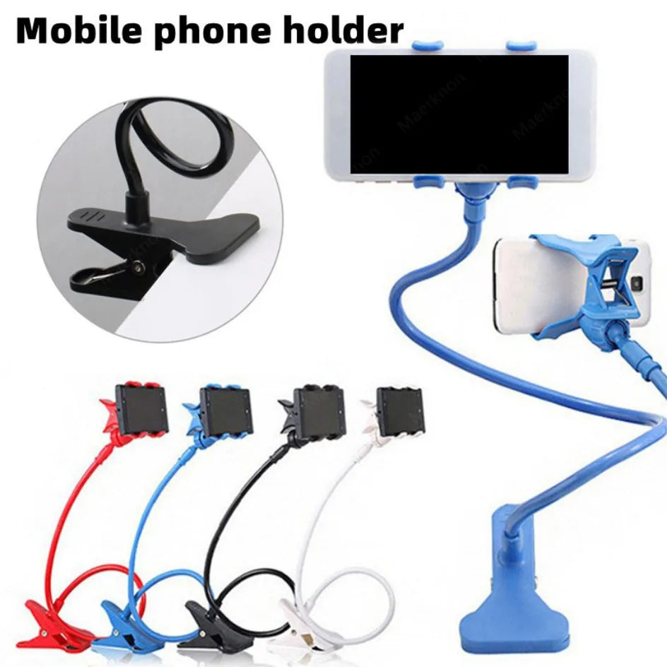 Soporte para teléfono móvil Flexible Ajustable Soporte para teléfono móvil Clip de soporte Teléfono Hogar Cama Soporte de escritorio Soporte para smartphone