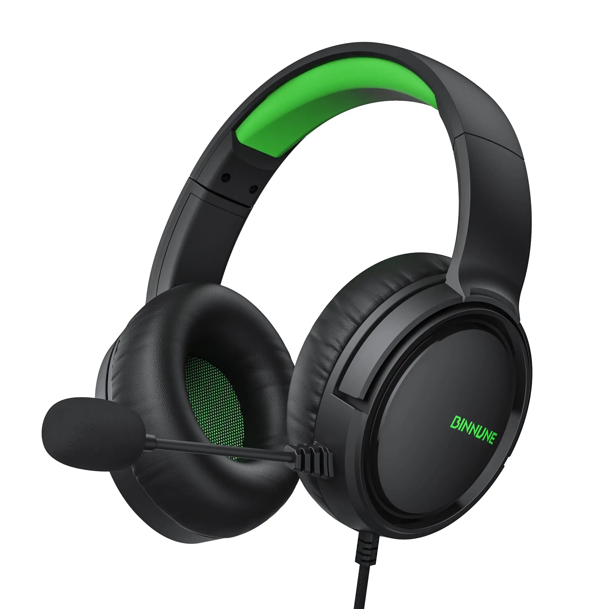 Auriculares gaming BINNUNE con micrófono para PS4 PS5 Xbox Series X|S Xbox One PC Switch Auriculares gaming con cable para Playstation 5 Xbox 1