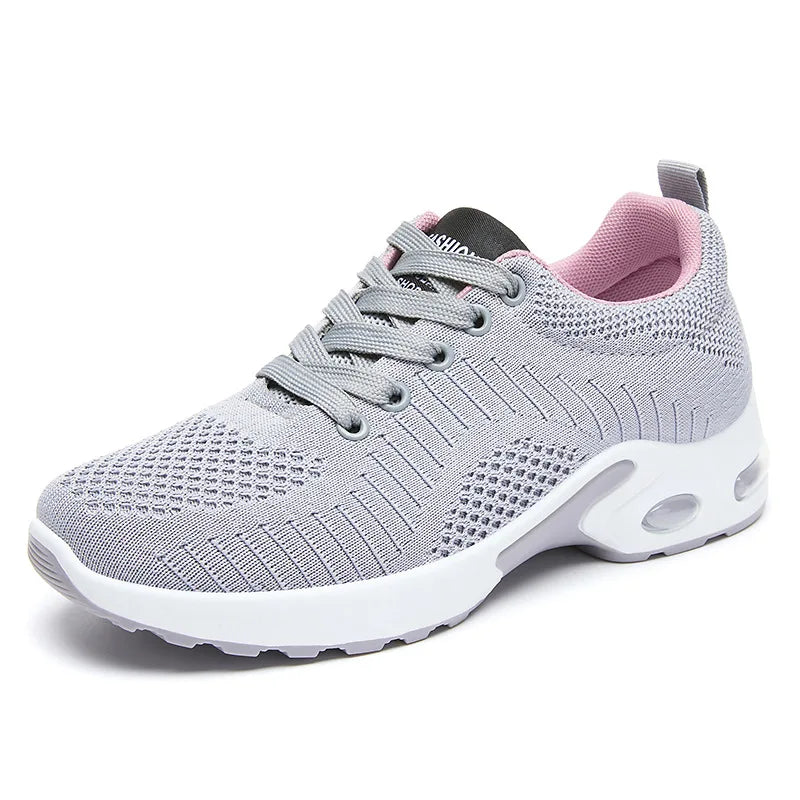 Zapatillas de mujer de primavera de talla grande, zapatillas de running, zapatillas deportivas casuales con cámara de aire