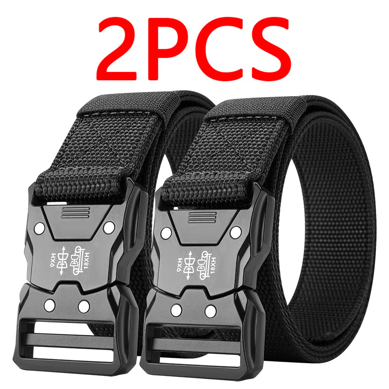Cinturón Táctico para la Cintura - Hebilla Automática Duradera, Perfecto para Aventuras al Aire Libre, Accesorios Unisex para Hombres y Mujeres
