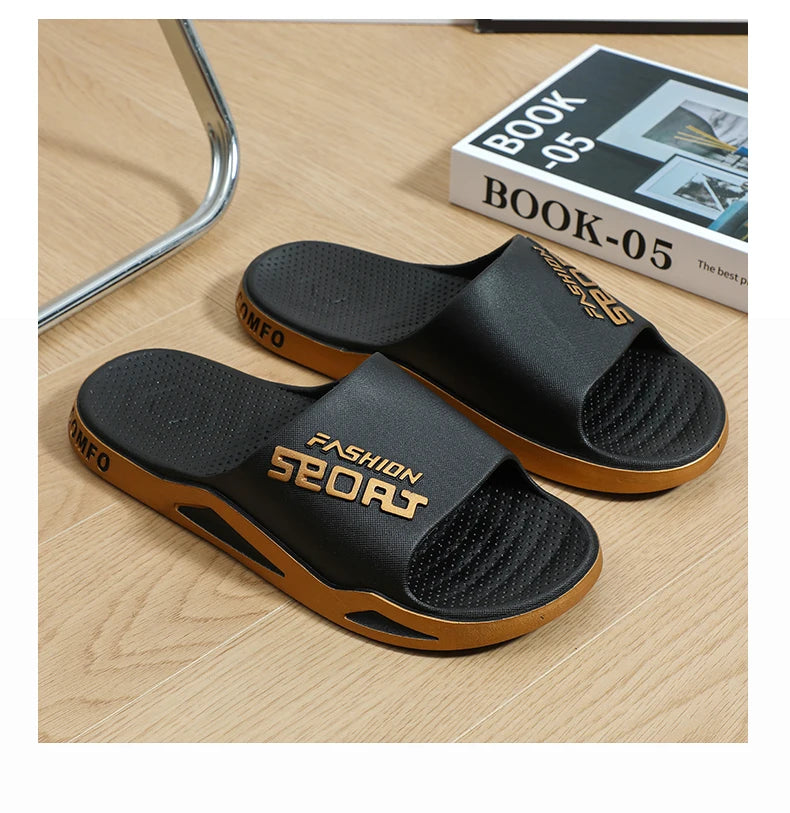Pantuflas de hombre que se pueden llevar en verano. Sandalias de moda para hombre para baño, casa, antideslizantes, de interior y de casa