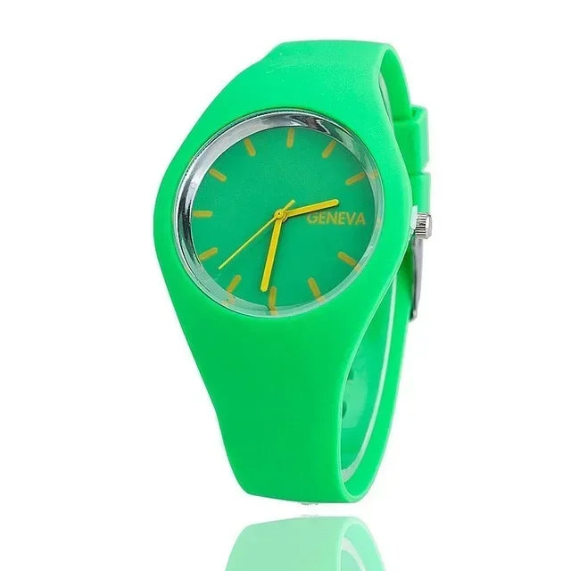 Reloj de cuarzo de silicona tipo gelatina