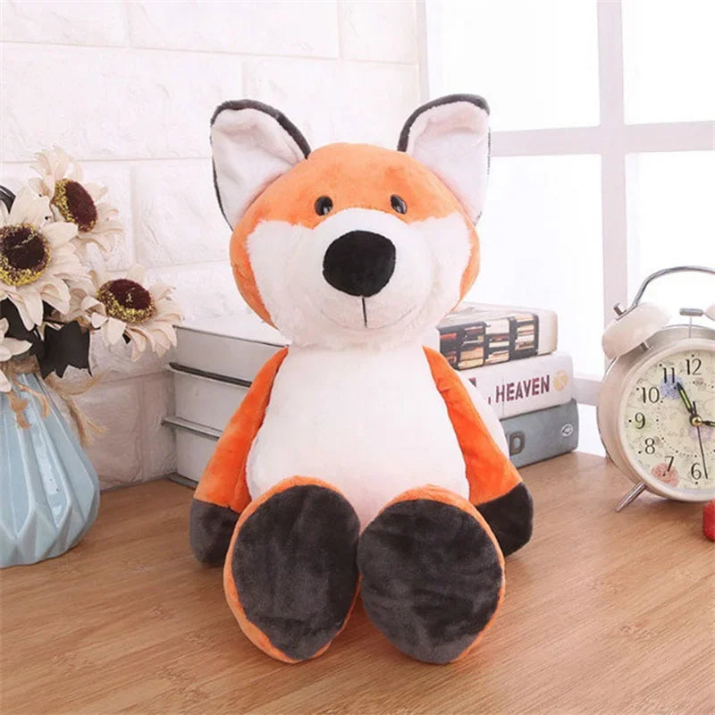 Peluches Animaux Jouets Poupées Douces Jungle Lion Éléphant Tigre Chien Renard Singe Cerf Enfants Cadeau Kawaii Bébé Enfants Hobbie Jouets