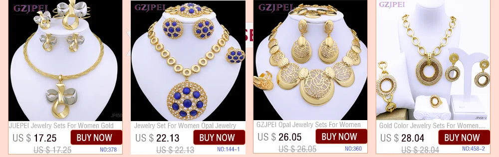 Juego de joyas de Dubái para mujer chapado en oro de 18 quilates, lujoso conjunto de collar, pendientes, pulsera y anillo, joyería para fiesta de boda, tendencia