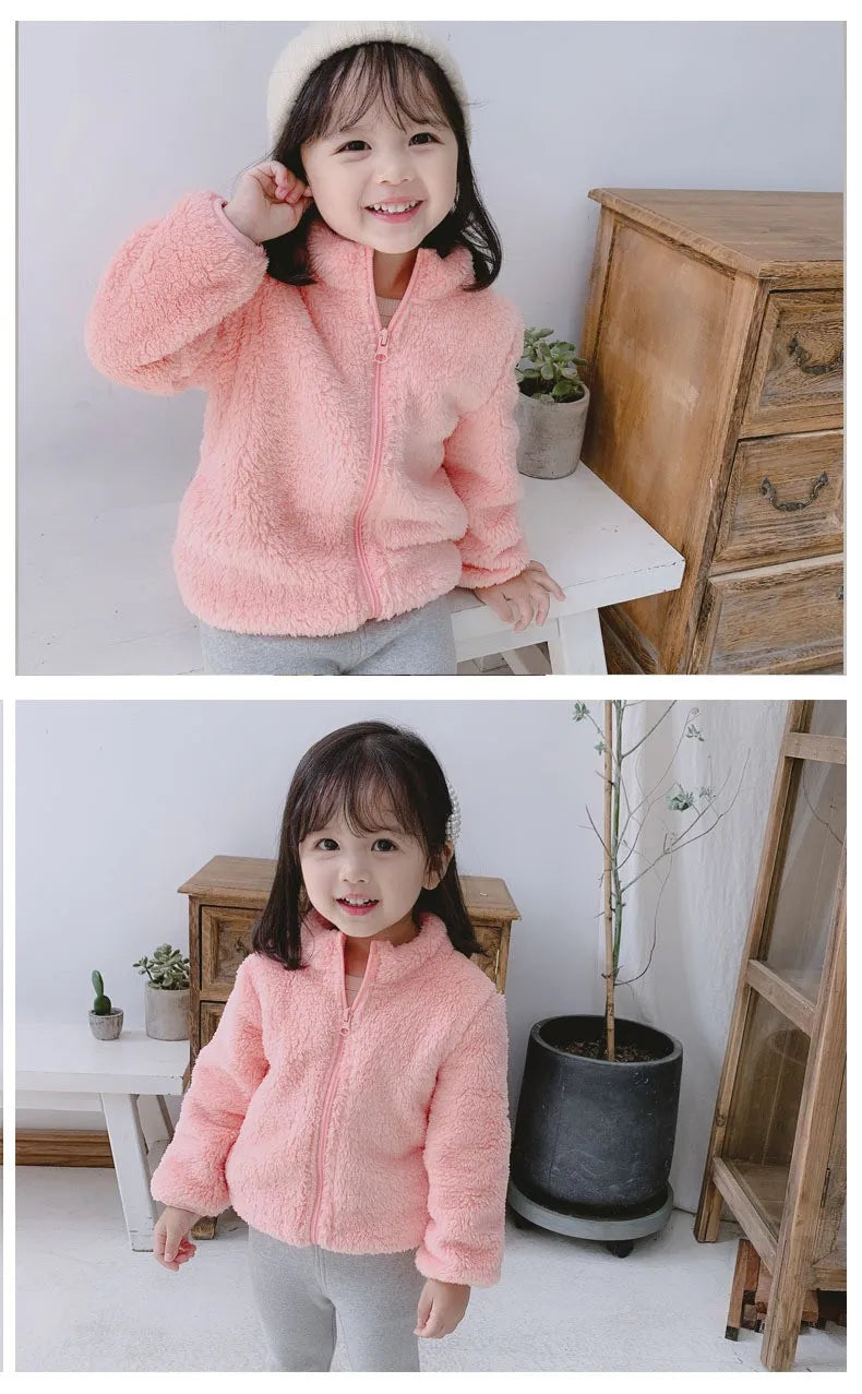 Abrigos de invierno para niñosNueva ropa de abrigo para niños Chaqueta cálida de forro polar para niños Chaquetas para bebés niñas para otoño primavera Ropa para niños