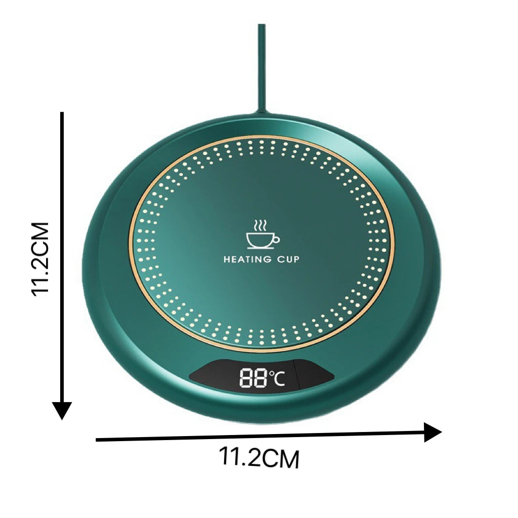 Calentador de Tazas Calentador Eléctrico de Tazas USB para Café Leche Té Almohadilla Calefactora de Agua Posavasos Termostáticos Calentador de Tazas para Hogar Oficina