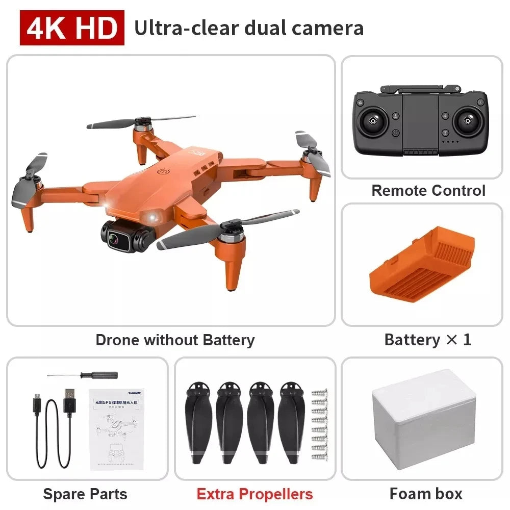 Dron L900 Pro 4K Profesional 5G GPS HD Doble Cámara Fotografía Plegable Sin Escobillas Quadcopter Distancia RC 1.2KM Drones Juguetes