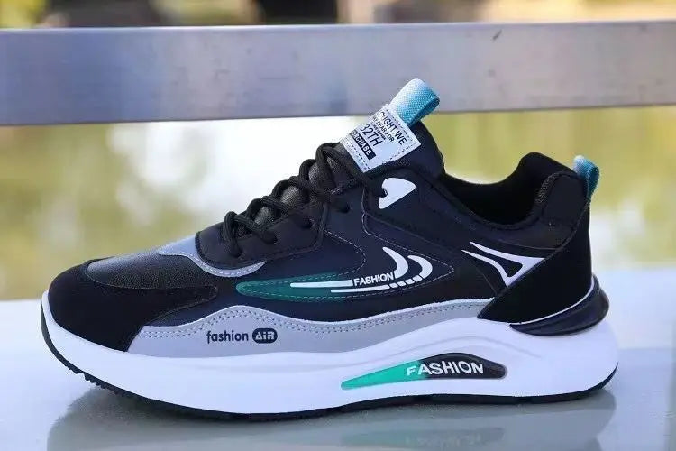 Shoes for Men Lightweight Pu Leather Casual Shoes New Men's Sneakers Fashion Men Tennis Shoes Breathable Sport Running Shoe