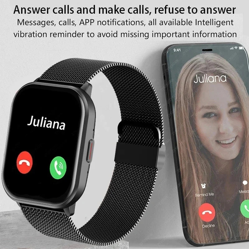 Reloj Deportivo Inteligente – Más de 100 Modos, Llamadas Bluetooth y Seguimiento de Salud Durante Todo el Día